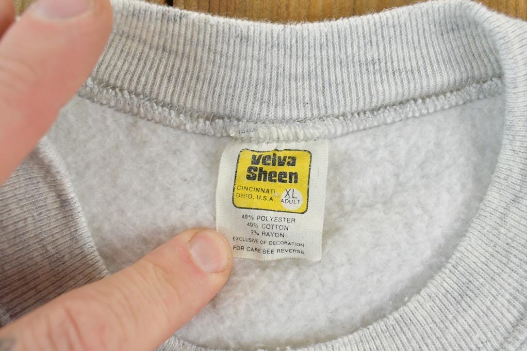 Vintage 1990s Velva Sheen Lehigh Money Dad Souvenir Crewneck Sweatshirt Men's XL from propervintagecanada