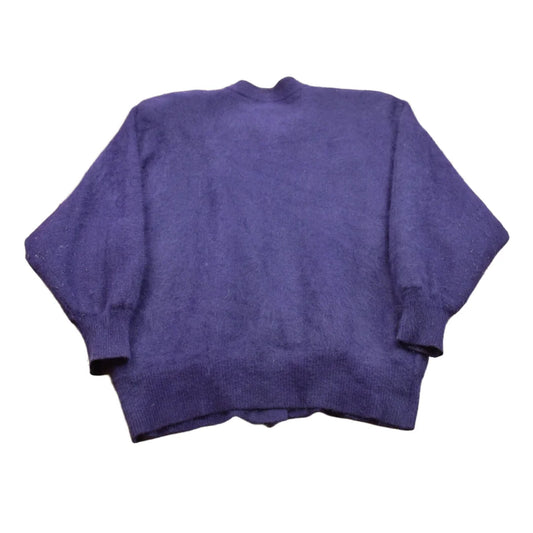 Vintage 1990s Venehsa Furry Knit Lined Button Up Top from propervintagecanada