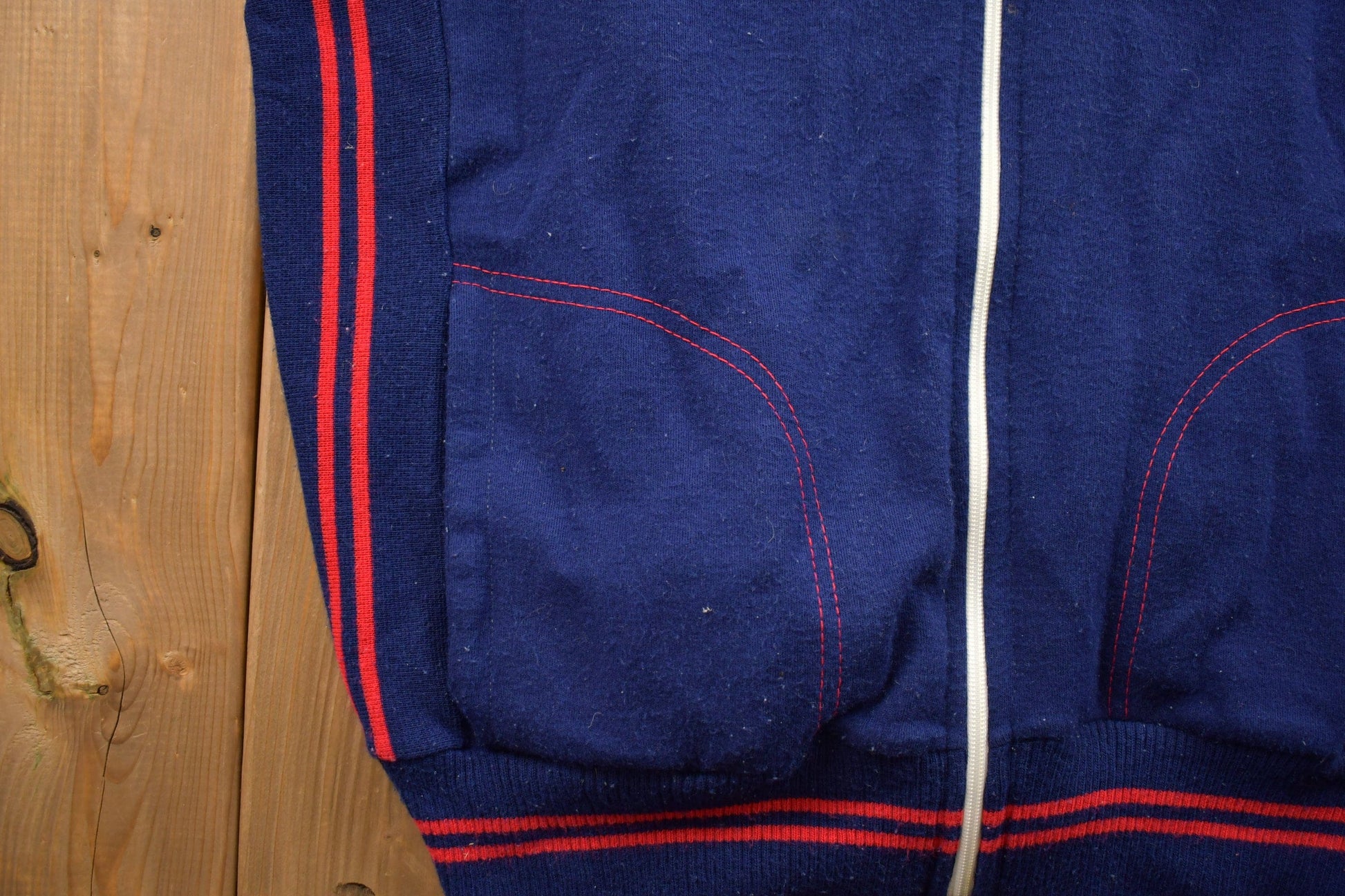 Vintage 1990s Veneto Zip Up Track Sweatshirt Men's Large from propervintagecanada