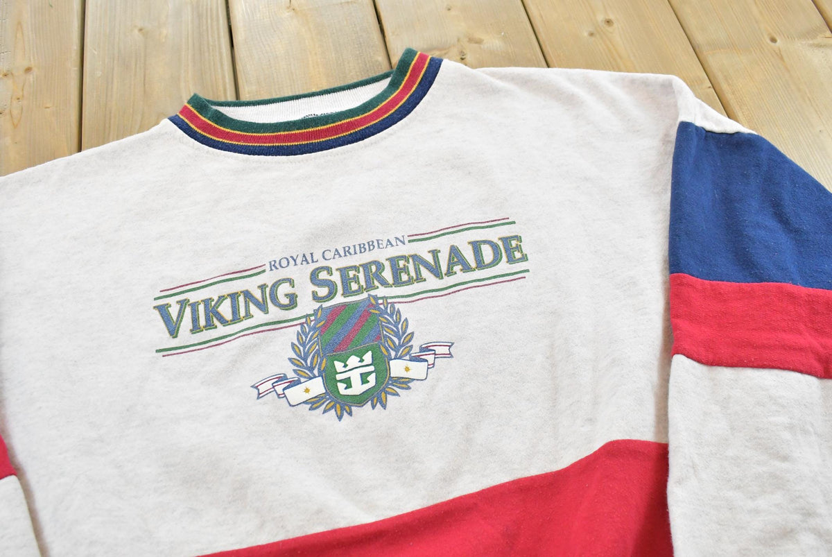 Vintage 1990s Viking Serenade Royal Caribbean Cruise Crewneck Sweatshirt Mens XL from propervintagecanada