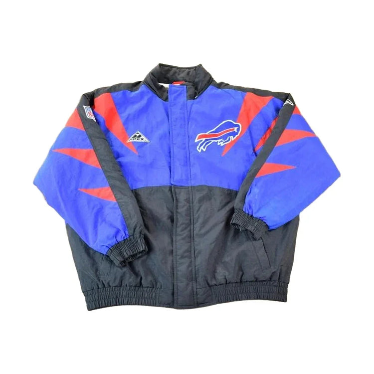 Vintage 1990s Vintage Apex One Sharktooth Buffalo Bills Full Zip Proline NFL Jacket from propervintagecanada
