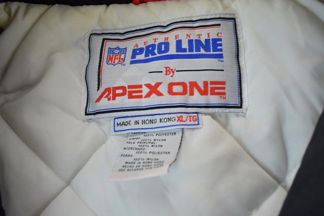 Vintage 1990s Vintage Apex One Sharktooth Buffalo Bills Full Zip Proline NFL Jacket from propervintagecanada
