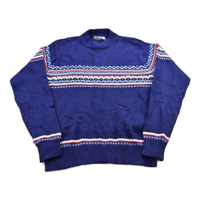 Vintage 1990s VIP Knitted Crewneck Sweater Men's S from propervintagecanada