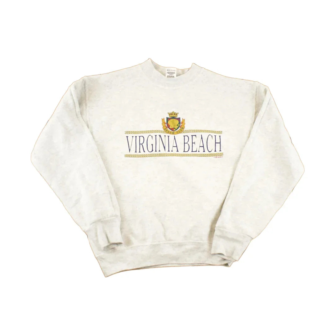 Vintage 1990s Virginia Beach Souvenir Crewneck Sweatshirt Men's from propervintagecanada