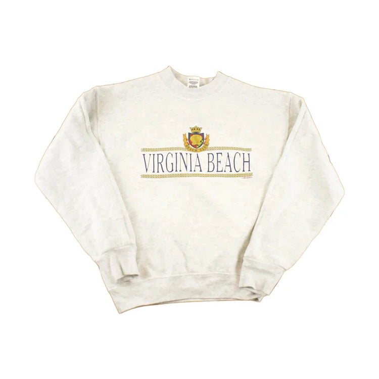 Vintage 1990s Virginia Beach Souvenir Crewneck Sweatshirt Men's from propervintagecanada
