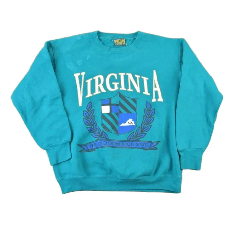 Vintage 1990s Virginia Crewneck Sweatshirt Men's Medium from propervintagecanada