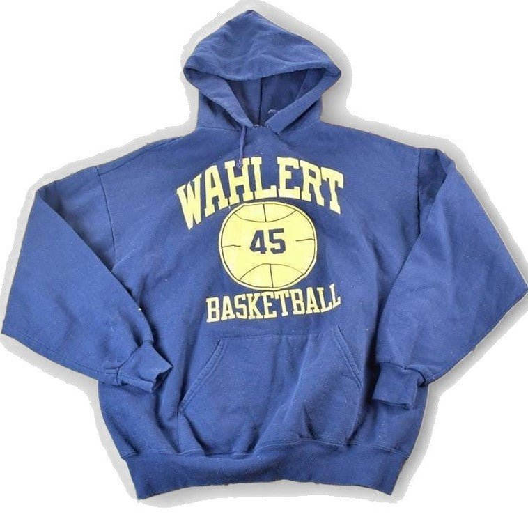 Vintage 1990s Wahlert Basketball Eggers Hoodie Sweatshirt Mens XL from propervintagecanada