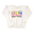 Vintage 1990s Waikiki Beach Hawaii Neon Graphic Print Crewneck Sweatshirt Women&