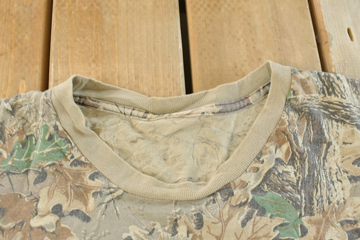 Vintage 1990s Walls Tree Camo Long Sleeve T-Shirt Men's XL from propervintagecanada