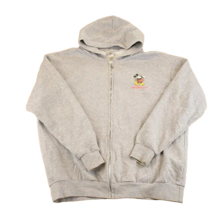 Vintage 1990s Walt Disney World Disney Mickey Mouse Full Zip Hoodie Sweatshirt Men's L from propervintagecanada