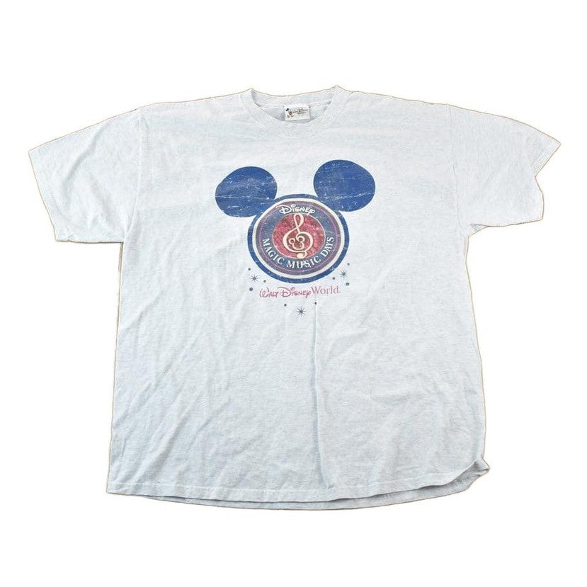 Vintage 1990s Walt Disney World Magic Music Days Cartoon Promo T-Shirt Men's 2XL