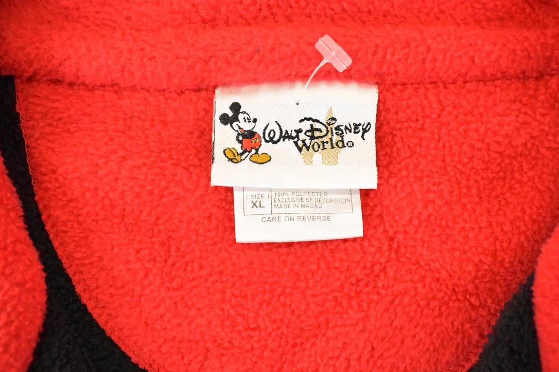 Vintage 1990s Walt Disney World Quarter Zip Fleece Sweater Men's XL from propervintagecanada
