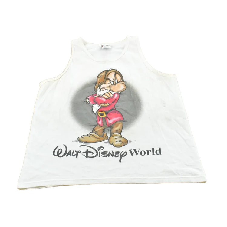 Vintage 1990s Walt Disney World Snow White Seven Dwarves Grumpy Tank Top Men's Medium from propervintagecanada