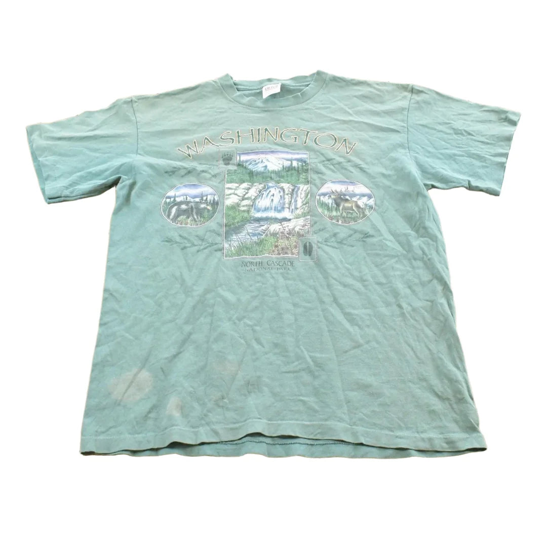 Vintage 1990s Washington North Cascade National Park Graphic T Shirt Mens L from propervintagecanada