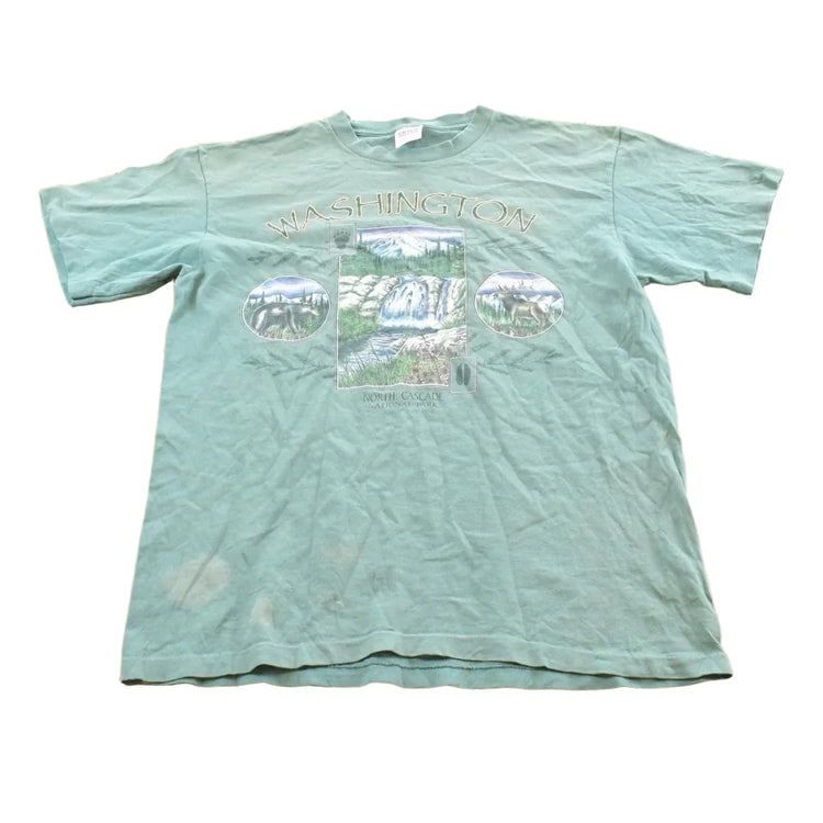 Vintage 1990s Washington North Cascade National Park Graphic T Shirt Mens L from propervintagecanada
