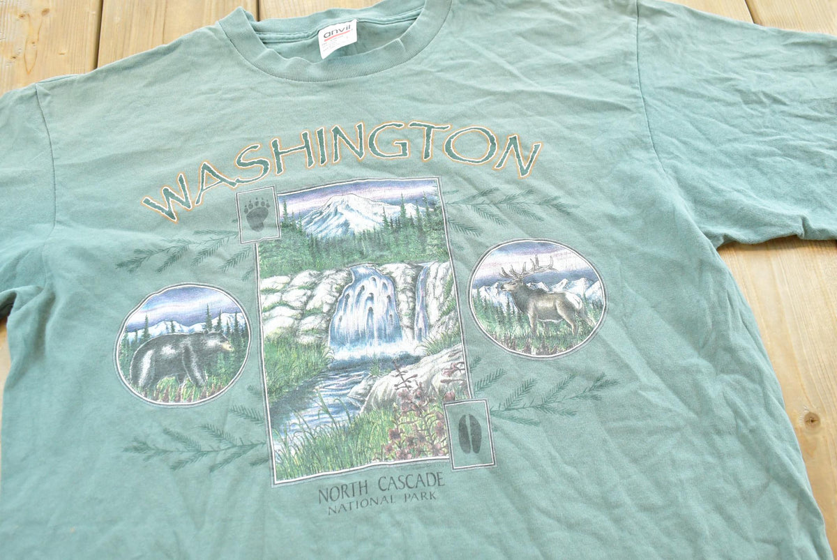 Vintage 1990s Washington North Cascade National Park Graphic T Shirt Mens L from propervintagecanada