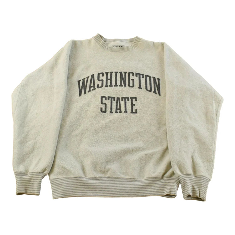 Vintage 1990s Washington State Inside Out Crewneck Sweatshirt Men's M from propervintagecanada