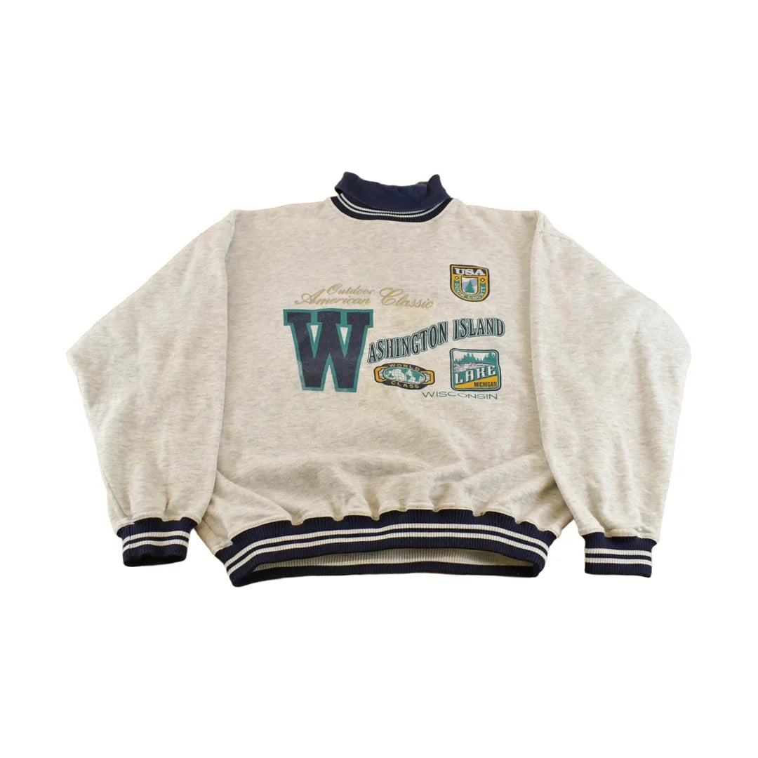 Vintage 1990s Washington State Inside Out Crewneck Sweatshirt Men's M Men's XL from propervintagecanada