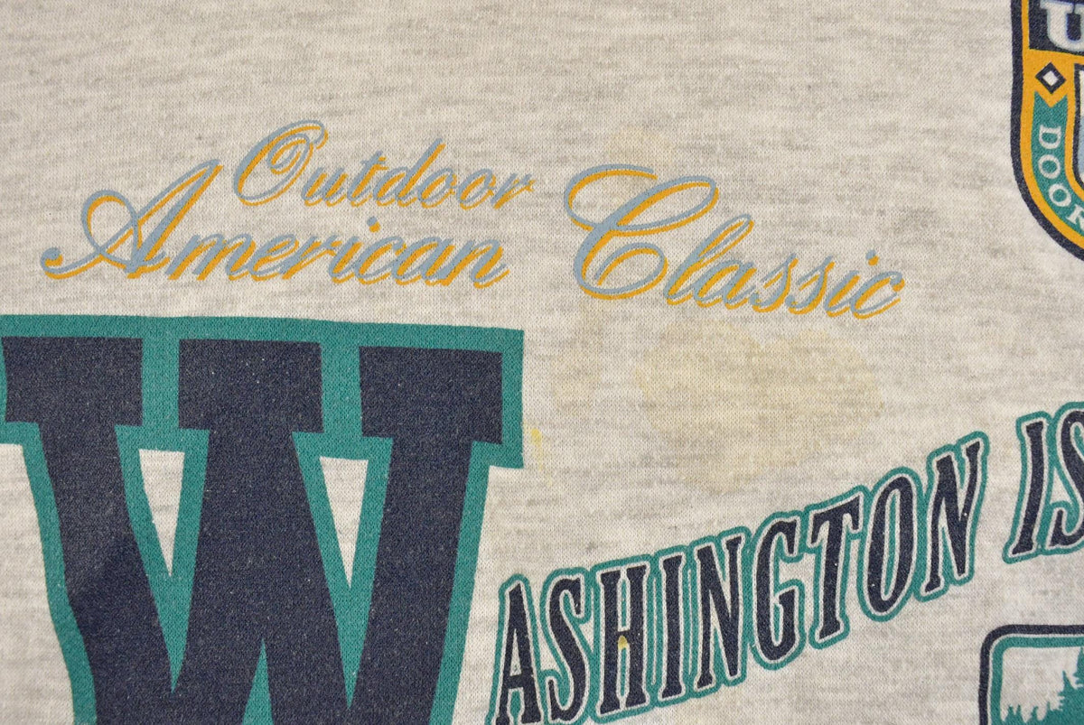 Vintage 1990s Washington State Inside Out Crewneck Sweatshirt Men's M Men's XL from propervintagecanada