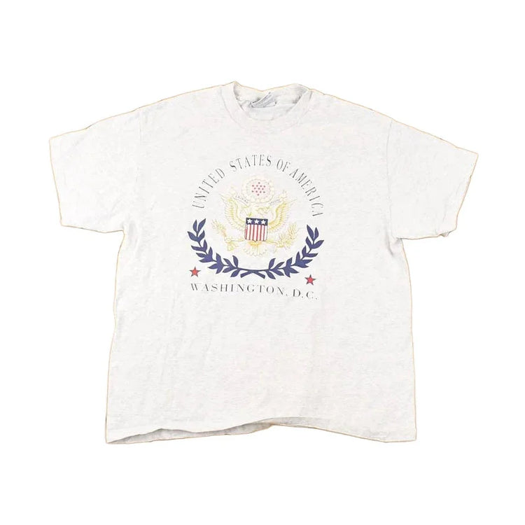Vintage 1990s Washington USA Souvenir Travel T-Shirt Men's L / Destination Crest Shirt / 90s Single Stitch Graphic Tee from propervintagecanada