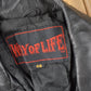 Vintage 1990s Way Of Life Genuine Leather Biker Jacket Men's L from propervintagecanada