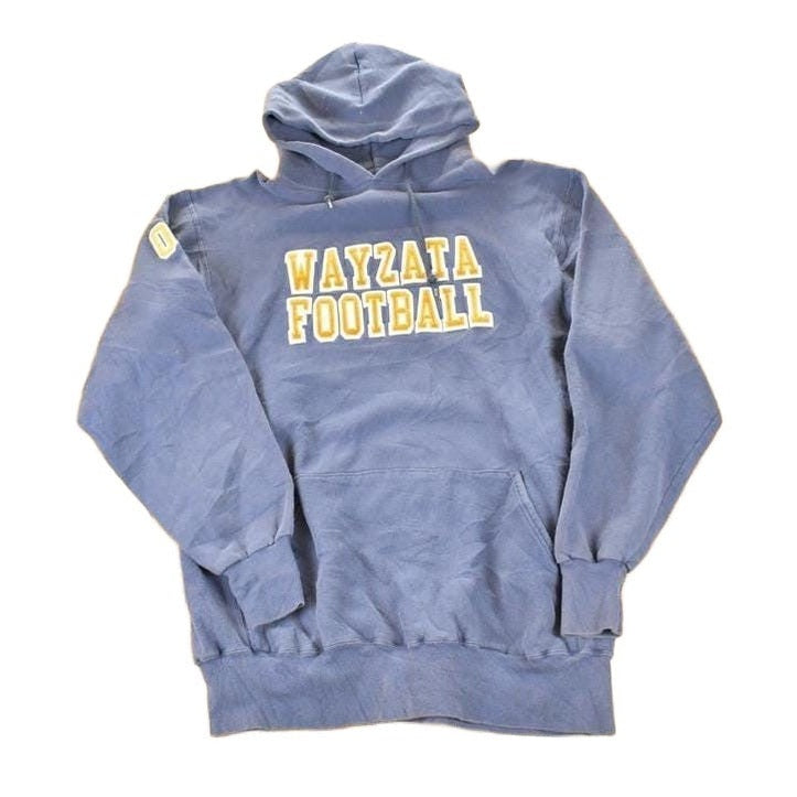 Vintage 1990s Wayzata University Crossgrain Hoodie Sweater Men's XXL from propervintagecanada