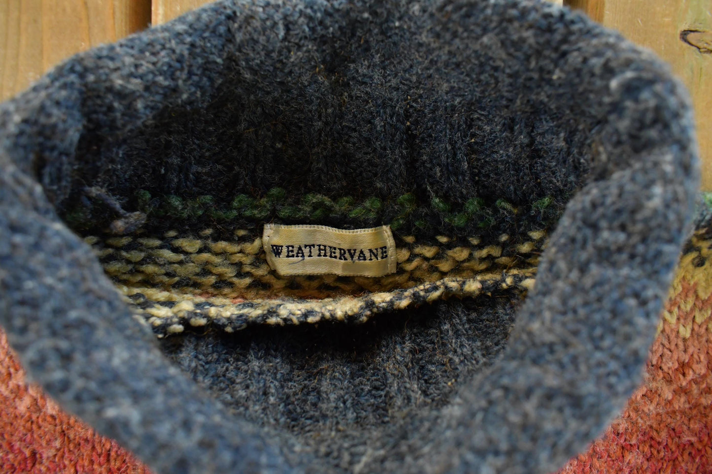Vintage 1990s Weathervane Knit Mockneck Sweater Women's M from propervintagecanada