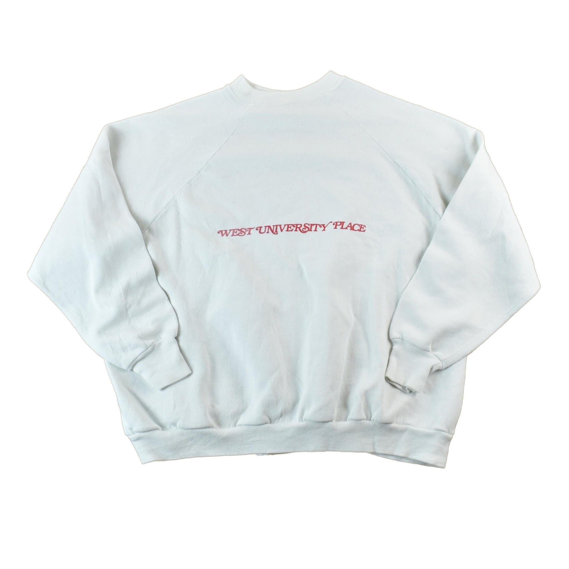 Vintage 1990s West University Place Collegiate Crewneck Men's Medium from propervintagecanada