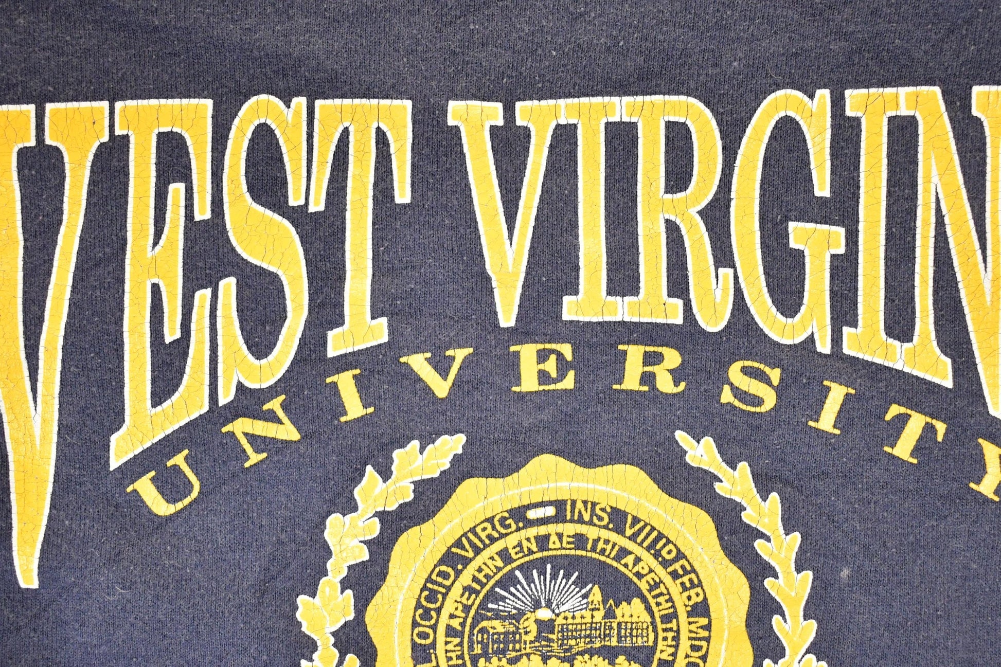 Vintage 1990s West Virginia University Crewneck Sweater Men's XL from propervintagecanada