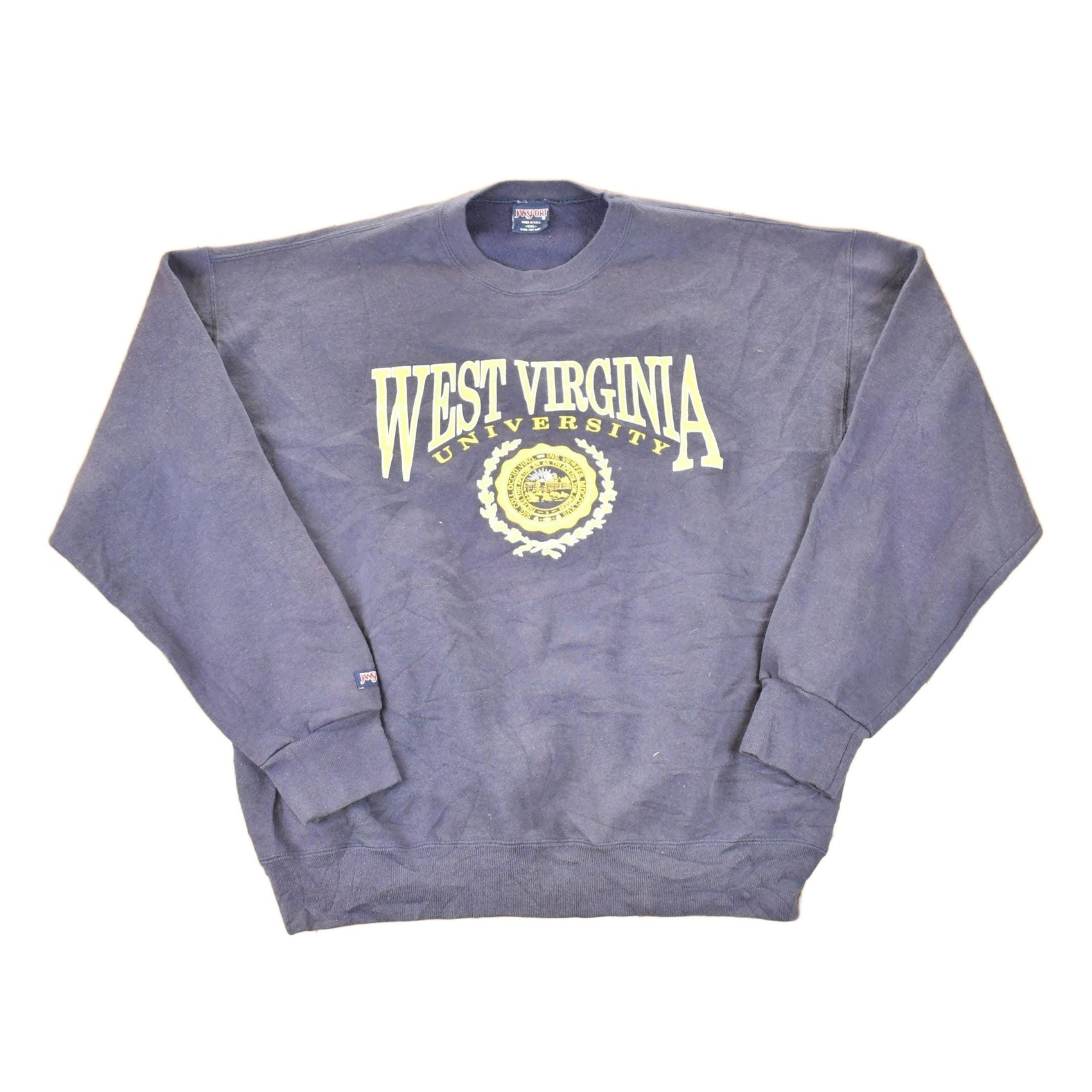Vintage 1990s West Virginia University Crewneck Sweater Men's XL from propervintagecanada