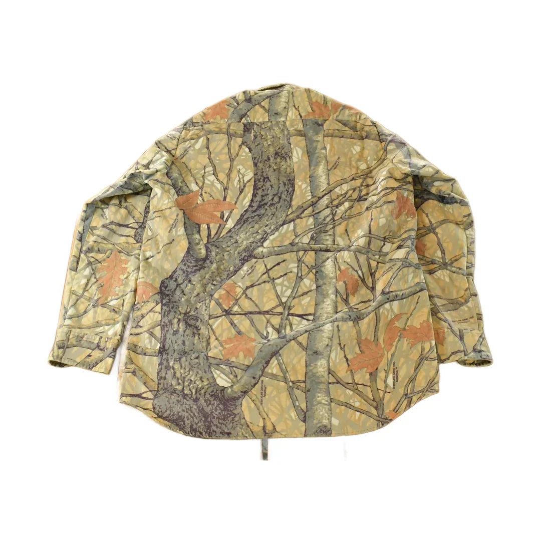 Vintage 1990s Westark Tree Camo Button Up Shirt Men's Large from propervintagecanada
