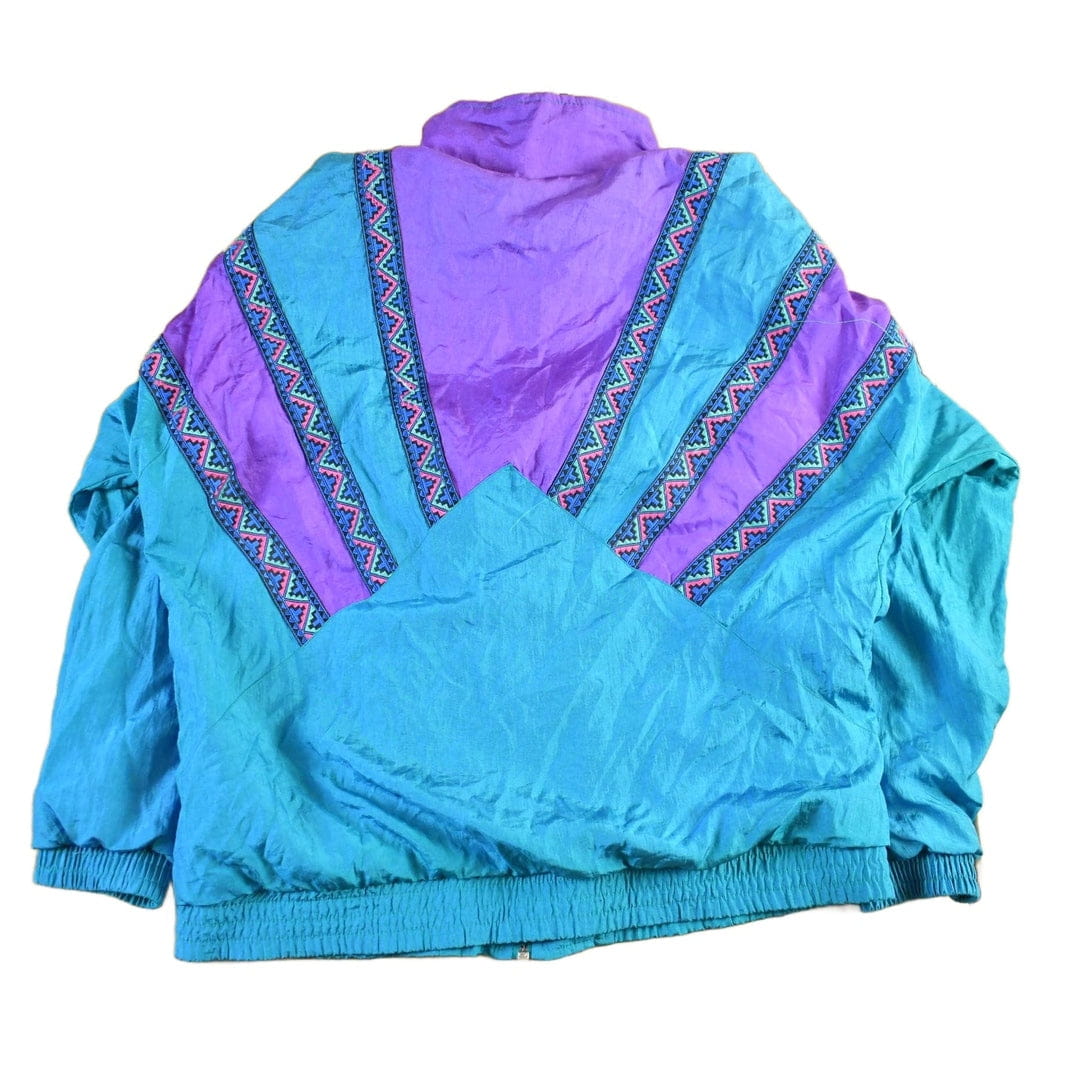 Vintage 1990s Westbound Sport Abstract Windbreaker Jacket Women's Medium from propervintagecanada