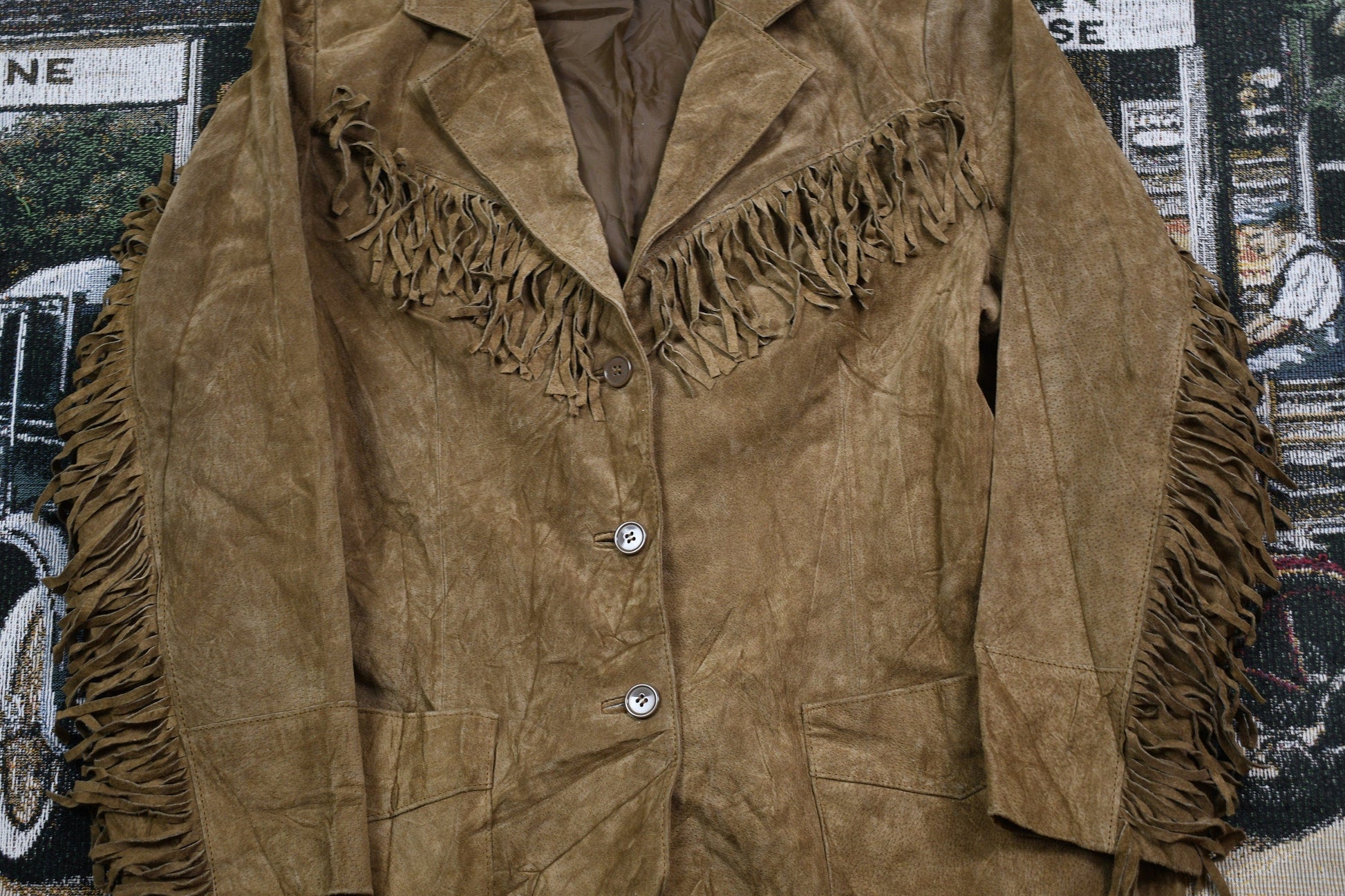 Vintage 1990s Western Fringe Jacket Women's M from propervintagecanada