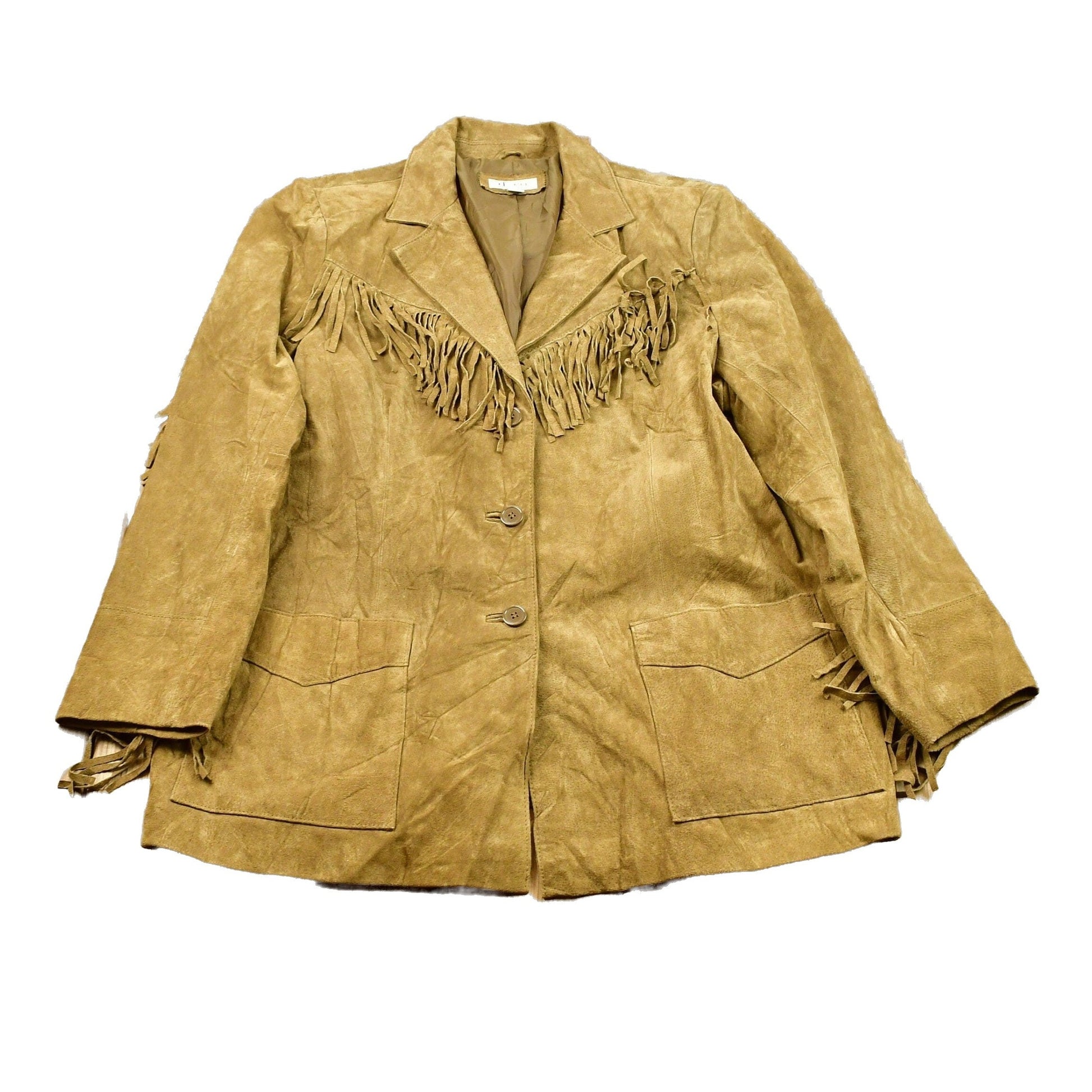 Vintage 1990s Western Fringe Jacket Women's M from propervintagecanada