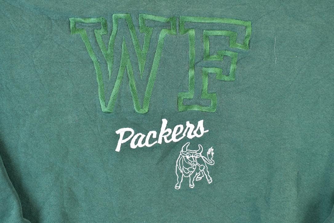 Vintage 1990s WF Packers University Crewneck Men's Large from propervintagecanada