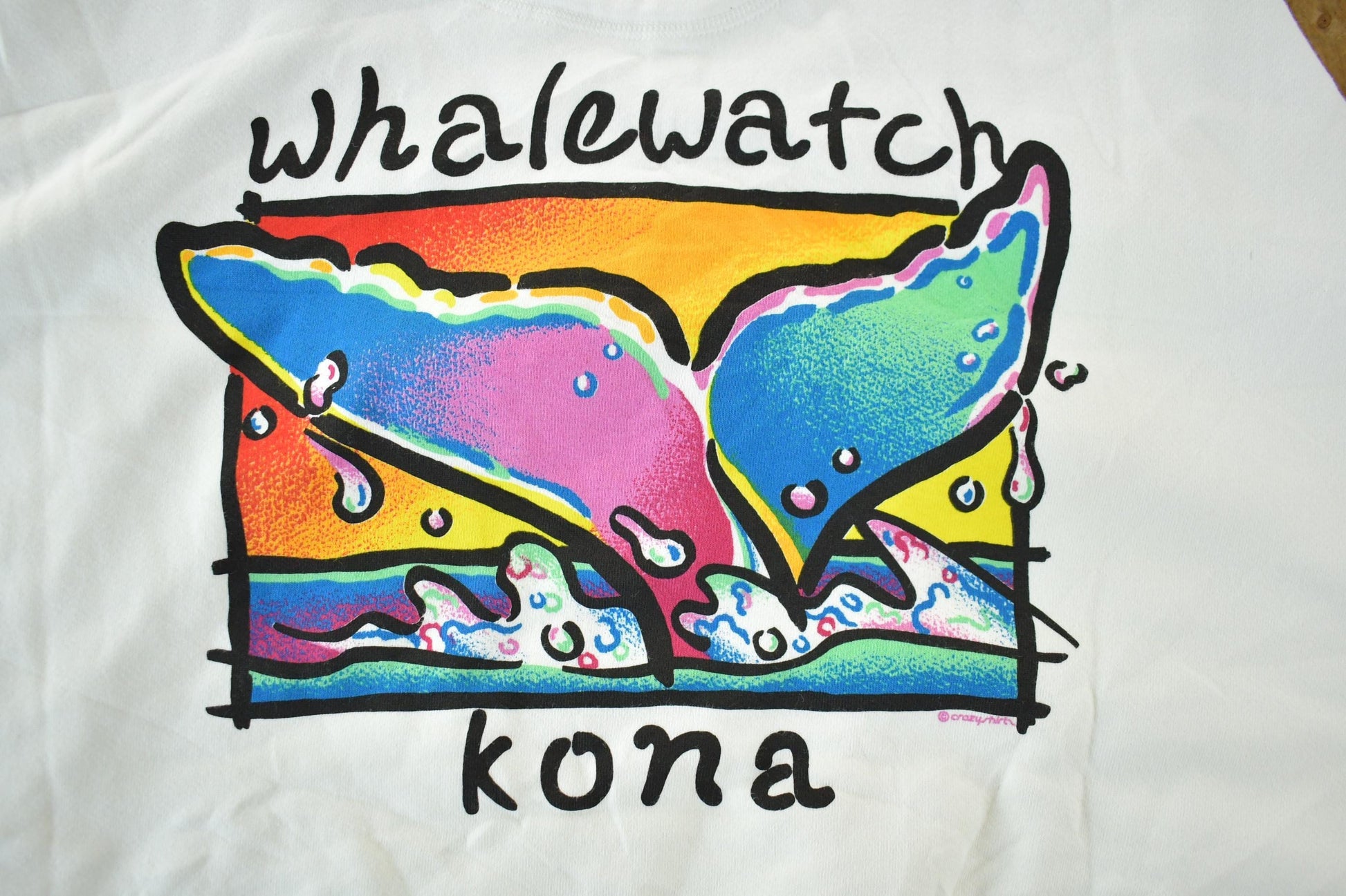 Vintage 1990s Whalewatch Kona Crewneck Sweatshirt Men's XL from propervintagecanada