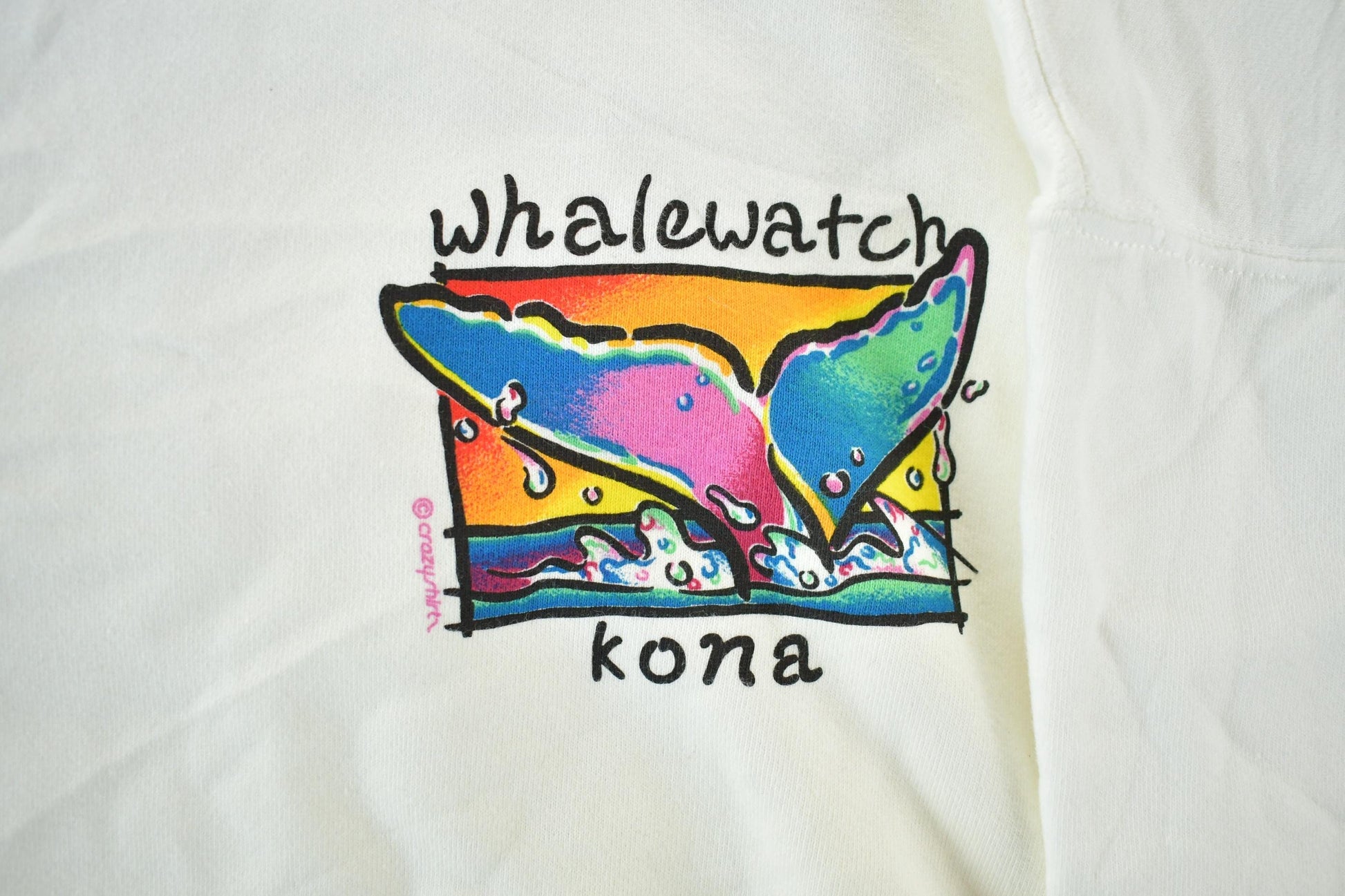Vintage 1990s Whalewatch Kona Crewneck Sweatshirt Men's XL from propervintagecanada