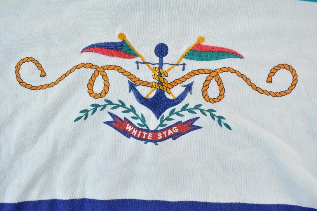 Vintage 1990s White Stag Boating Crewneck Sweatshirt Made In USA Men's Large from propervintagecanada