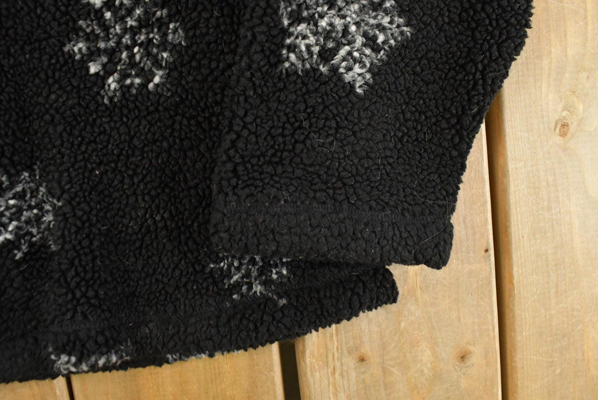 Vintage 1990s White Stag Snowflake Theme Button Up Fleece Sweater Women's Medium from propervintagecanada