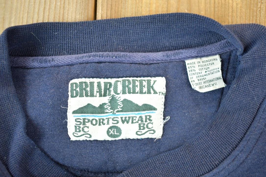 Vintage 1990s Whitetail Deer Briar Creek Souvenir Outdoorsman Crewneck Sweatshirt Made In USA Men's XL from propervintagecanada