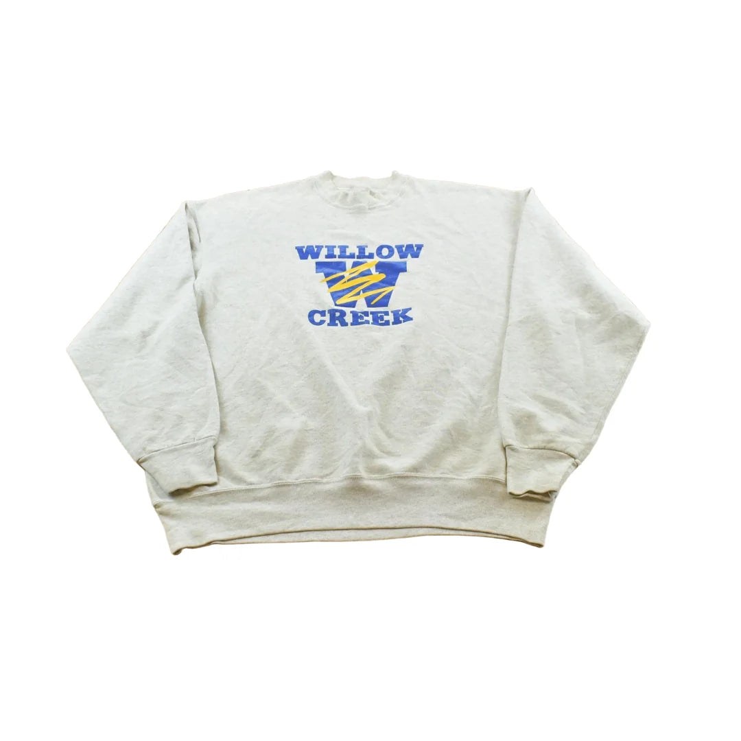 Vintage 1990s Willow Creek High School Souvenir Crewneck Sweatshirt Men's L / 90s Streetwear / Vacation Travel Tourism from propervintagecanada