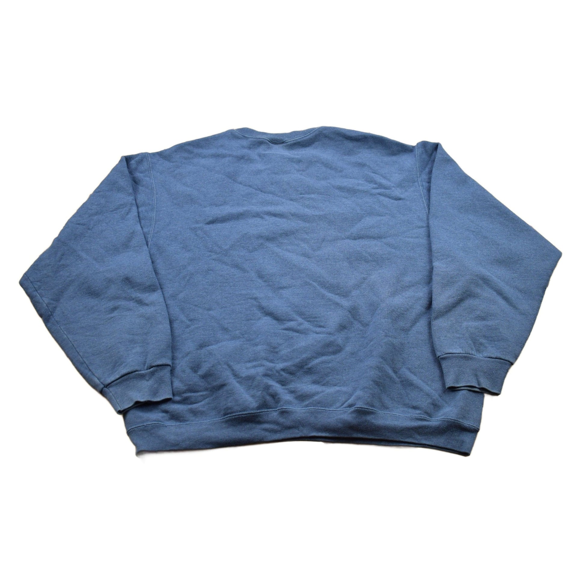 Vintage 1990s Wilson Blank Navy Blue Crewneck Sweatshirt Men's XL from propervintagecanada