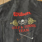 Vintage 1990s Wilson Golf & Tennis Team Embroidered Leather Bomber Jacket Men's Large from propervintagecanada