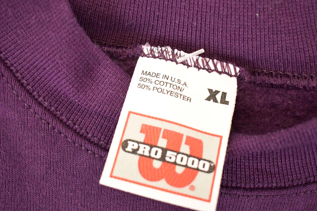 Vintage 1990s Wilson Pro 5000 Blank Crewneck Sweatshirt Mens XL from propervintagecanada
