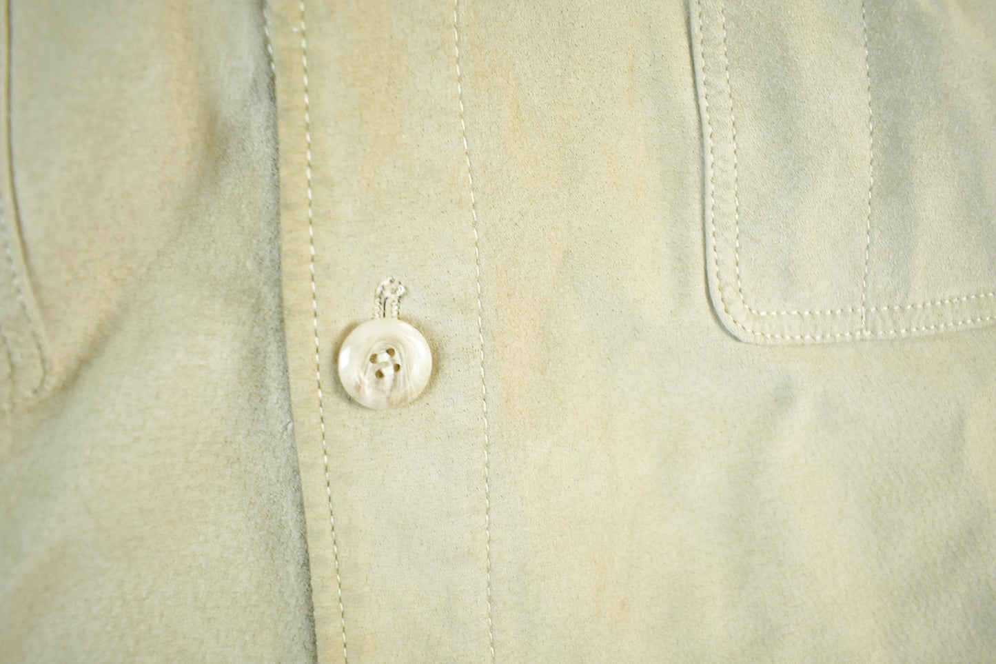 Vintage 1990s Wilson's Leather Button Up Shirt Men's XL from propervintagecanada