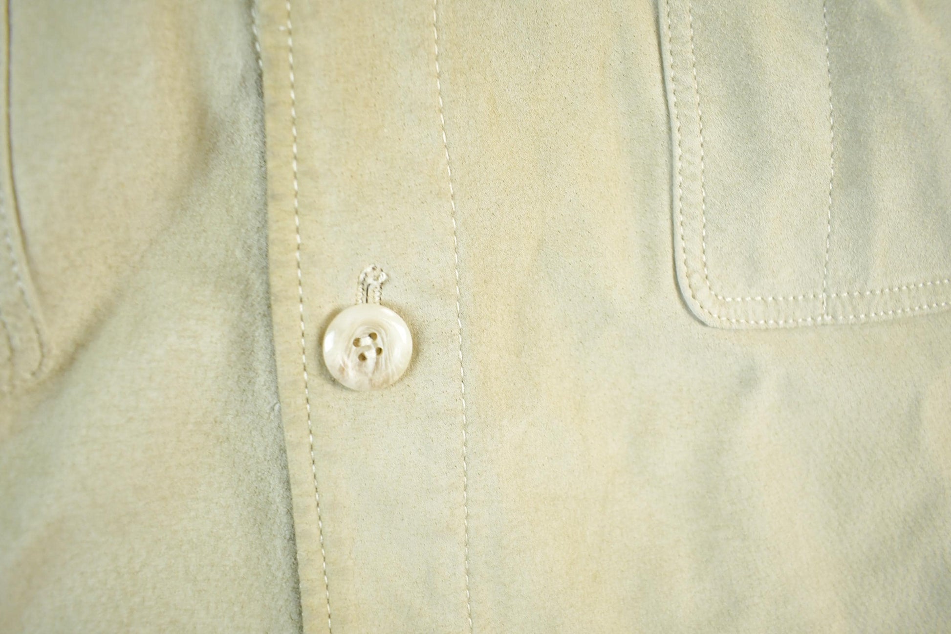 Vintage 1990s Wilson's Leather Button Up Shirt Men's XL from propervintagecanada