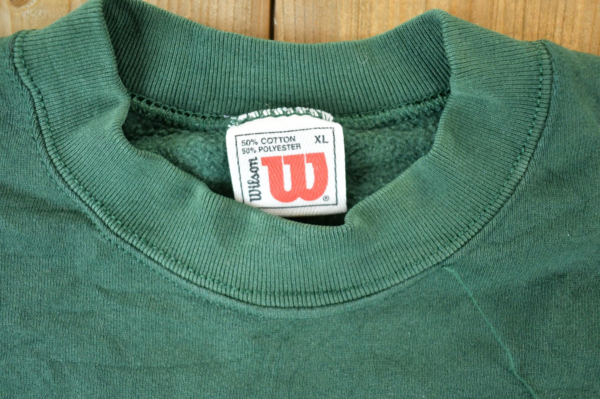 Vintage 1990s Wilson Souvenir Embroidered Crewneck Sweatshirt Made In USA Men's XL from propervintagecanada