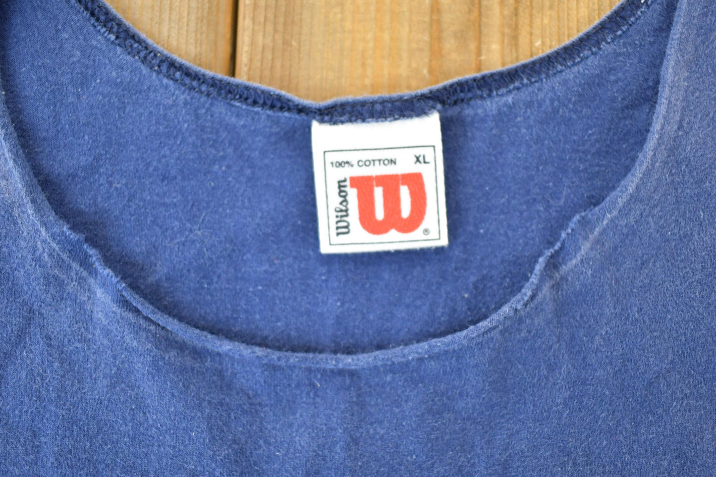 Vintage 1990s Wilson Souvenir Single Stitch Graphic Print Tank Top Made In USA Men's XL from propervintagecanada