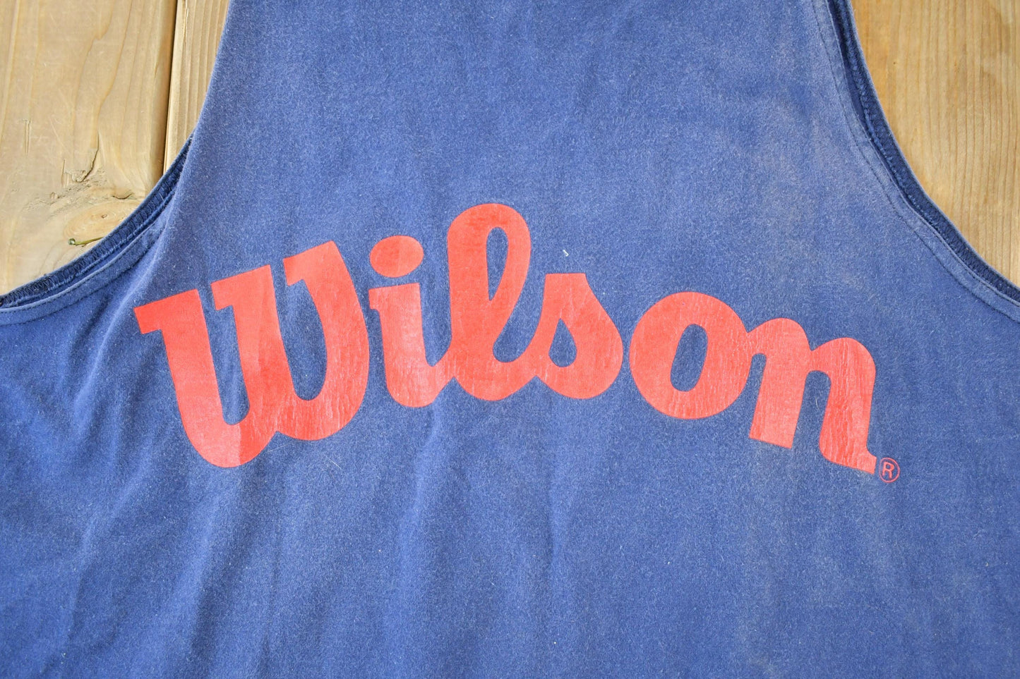 Vintage 1990s Wilson Souvenir Single Stitch Graphic Print Tank Top Made In USA Men's XL from propervintagecanada