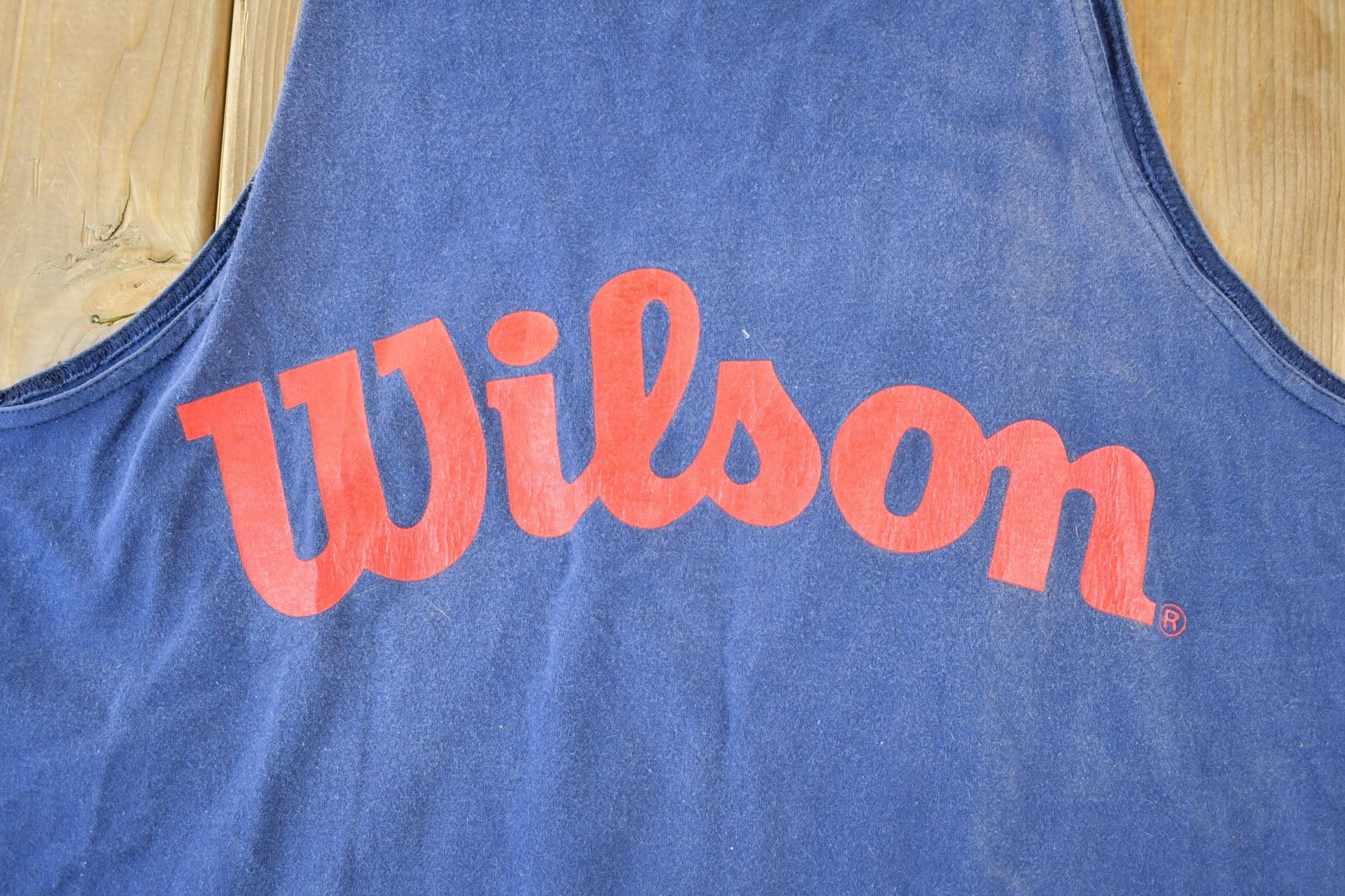 Vintage 1990s Wilson Souvenir Single Stitch Graphic Print Tank Top Made In USA Men's XL from propervintagecanada